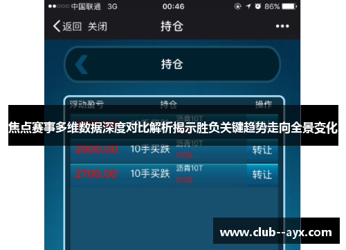 焦点赛事多维数据深度对比解析揭示胜负关键趋势走向全景变化